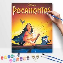 Disney Pocahontas Oil Painting Kit Canvas DIY Home Decor Gift 40x50cm yellow