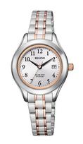 CITIZEN REGUNO Solar-Powered Watch (Water-Resistant, Simple Design) KM4-139-93, Solartech, Women's, Business, Analog, Silver/Gold white