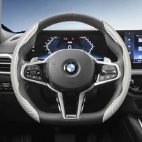 Suitable for Bmw Carbon Fiber Texture Steering Wheel Coverfor X3 3 5 2 4 1 7 8 Series X1 X5 X2 X4 X6 X7 Ix I4 I5 I7 Z4 Xm Ix1 gray