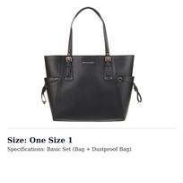 MICHAEL KORS Voyager Leather Catfish Bag Shoulder Bag Small Women's Black 30H7GV6T9L-001 One Size 1 black