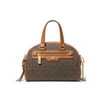 MICHAEL KORS Artificial Leather With Cow Leather Bowling Bag, Handbag, Shoulder Bag, Crossbody Bag Women's Dark Brown 32F3G6WC0B-252 Basic Set (Bag+Dust Bag) brown