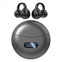 Xiaomi Ear Clip Earbuds Wireless Bone Conduction Bluetooth 5.4 Headphones Waterproof Sport Comfortable Headsets With Digital Display violetinė