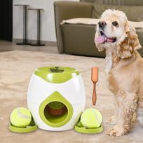 Training Reward with Balls Interactive Ball Tennis Dog Launcher light grey žalia