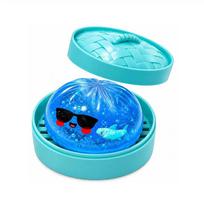 Glitter Shark Dumplings Squishy Toy Soft Slow Resilience Mini Buns Fidget With Steamer Steamed Stuffed Bun Pinch Le