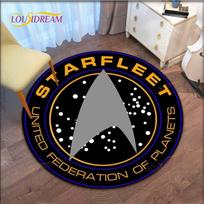 „Star Trek“ logotipo rašto srities kilimėlis apvalių grindų kilimėlis Svetainės kilimas Vonios kambarys Virtuvės kilimėlis 60cm