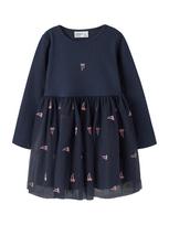 NAME IT Suknelė 'NMFVEROSS' tamsiai mėlyna / rožių spalva