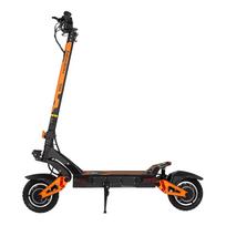 „Kukirin G3 Pro“ dviejų pavarų elektrinis paspirtukas, 2 × 1200 W, 52 V, 23,4 Ah, maksimalus greitis 65 km/h, 80 km atstumas, 10 colių pneumatinės padangos bekelei, hidraulinė amortizacija Scooter only (No Bag/Helmet) oranžinė/juoda