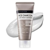 [DERMA FACTORY] Rice Charcoal Clay Pack Cleanser 100g white