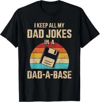 Juokingi tėčio juokeliai dad-a-Base Vintage marškinėliai Tėvo dienai S beige