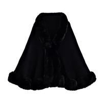Madingas Žieminis Šiltas Plušinis Šalis Storas Kailis Megztinis Apsiaustas Apsiaustas Išorinis Madingas Žieminis Šiltas Plušinis Šalis Storas Kailis One Size black