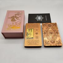 Naujas Rider Waite Denis Auksinės Folijos Tarot Kortos Paslaptingas Stalo Žaidimas Nuostabus Pranašystės Orakulas Su Išskirtine Dovanų Dėžute