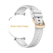 18 mm silikoninis dirželis Huawei Watch 5 42mm Sportiniam pakeitimui Huawei Watch GT5 41mm GT5pro 42mm Apyrankė Laikrodžio dirželis Watch 5 42mm white