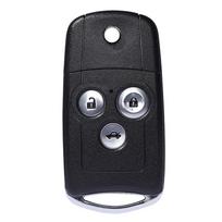 Nuotolinio rakto korpusas 2/3 mygtukams Honda Civic Accord Jazz CRV HRV CRZ Acura TL TSX ZDX RSX atlenkiamam raktui Pakeitimas black
