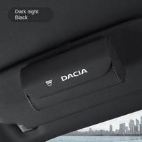 Automobilio akinių dėklas, automobilio laikymo priemonė, saulės akinių laikiklis Dacia Duster Logan Sandero Lodgy Dokker Stepway Mcv 2 Solenza Largus juoda