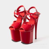 20cm Seksualūs Moteriški Aukštakulniai Sandalai Pole Dance 10 cm Vandeniui Atspari Platforma Vasariniai Super Aukšti Sandalai Modelio Podiumo Batai Didelis Dydis 42 red