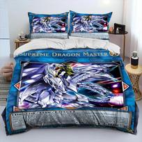 3D Yu-Gi-Oh MONSTRO KORTELĖ Anime Antklodė Lovos Patalynės Komplektas, Antklodės Užvalkalas Lovos Komplektas Antklodės Užvalkalas Pagalvės Užvalkalas, Karališkojo Dydžio Karalienės Dydžio Lovos Patalynės Komplektas Vaikui EU Twin(135x200cm) gray