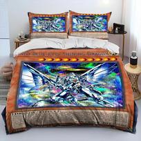 3D Yu-Gi-Oh MONSTRO KORTELĖ Anime Antklodė Lovos Patalynės Komplektas, Antklodės Užvalkalas Lovos Komplektas Antklodės Užvalkalas Pagalvės Užvalkalas, Karališkojo Dydžio Karalienės Dydžio Lovos Patalynės Komplektas Vaikui AU Single(140x210cm)