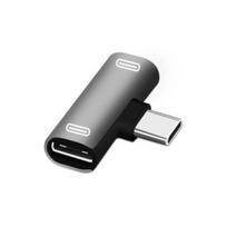 Adapter Multifunctional Reliable Type C to Alloy USB Dual Type-C Splitter Converter sidabras