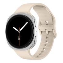 dirželis Samsung Galaxy Watch 8 classic 46mm Priedai pulseira Sportinis silikoninis apyrankė correa Galaxy Watch 8 dirželis 44mm 40mm galaxy watch 8 44mm beige