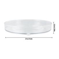 360° Rotating Storage Trays Kitchen Cabinet Spice Turntable Multifunction Bathroom Makeup Clear Organizer Kitchen Accessories white