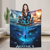 Avataro iš filmų pledas, itin švelnus kokybiškas pledas, marga lovatiesė sofai ir kėdei, rudeniui, vaikams ir suaugusiems 130cmx150cm