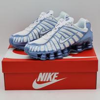 AR3566-106 Nike Shox TL White Work Blue (Women's) 10W gray
