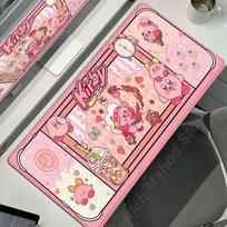 Mouse Pads Laptop Extended Protective Pad Computer Game Tablepad Cartoon K-Kirby PC Accessories Keyboard Large Non-slip Desk mat 30cmx60cm pink