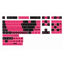 XDA Love to Crash Theme PBT Keycaps Set for Cross-Stem Mechanical Keyboards with Five-Sided Dye-Sublimation Red black