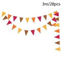 4 m Rudens lapai Klevo girlianda Padėkos dienos dekoracija Vėliava Reklaminė siena Židinys Helovino kalėdinis dekoras orange