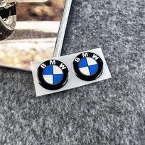 2pcs Car BMW Logo Remote Key Emblem Sticker Accessories For BMW M Power I3 G08 F15 F16 G20 E34 F94 F95 G30 G11 G12 E36 sticker black