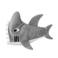 Adult Shark Hat Costume Props Headwear Plush Headgear with Eye and Tooth Styling for Halloween Cosplay Theme Party Wear