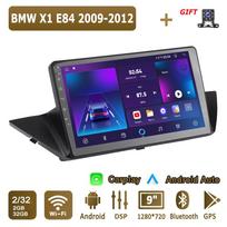 Android Carplay automobilio radijas, skirtas BMW X1 E84 2009-2012 daugialypės terpės grotuvo galvos blokas Stereo GPS navigacija BT WIFI 4+64GB 2+32GB