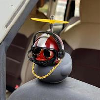 Motociklo vairo apdaila Dviračio elektrinis mielas panda animacinis filmukas su šalmu Sraigto ornamentai Važiavimo įrangos priedai gray