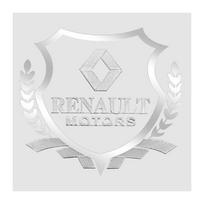 1 vnt. Automobilio kėbulo 3D lipdukai Kviečių varpų stiliaus emblema Automobilio apdaila Renault Dacia Kadjar Captur Megane 1 2 3 4 CC Laguna 2 3 Coupe Koleos sidabras