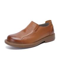 Slip-on Men's Leather Loafers Shoes Office Summer Sale Size 45 Adults 2024 Male Casual Shoe Legitimate Common Designer 46 brown