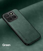Fashion Leather Funda for Honor 400 Smart X7D 400 Pro Lite Case Ultra Thin Car Magnetic Protection Cover for Honor X7D Capa for Honor 400 Lite žalia