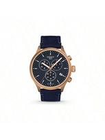 Men's quartz watch, dark blue dial, stainless steel, canvas strap, elegant business style, high quality, suitable daily wear, T116.617.37.041.00 tamsiai mėlyna spalva