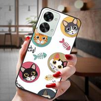 Dėklas OnePlus Nord 2T 5G Dangtelis 3D reljefinis animacinis minkštas TPU telefono galinis dangtelis One plus Nord 2T 5G dėklams Korpusas Coque Įspaudas Nord 2T 5G white
