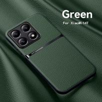 Leather Magnetic Case For Xiaomi 14T 15T 13T Pro 11T Shockproof Back Cover For Mi 14 13 12 11 Pro Car Holder Phone Cover Mi 13 gray