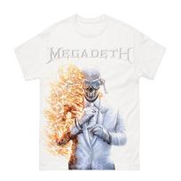 2026 Megadeth Grupės Turo Vintažinis Grafinis Naujas Unisex Marškinėliai Unisex 100% Medvilnė Trumpomis Rankovėmis Y2k Per dydį Gatvės Stiliaus Populiarus Marškinėliai Viršus L white