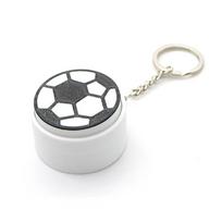 Ball-shaped Keychain Pendant Creative Relaxation Clicker Creative Bag Charm Cartoon Basketball Football Sport Theme Key Chain gray