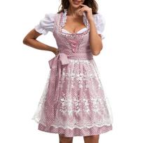 Oktoberfest kostiumas Vokiškas Bavarijos alaus festivalio apranga Dirndl suknelės Bluzonas L gray
