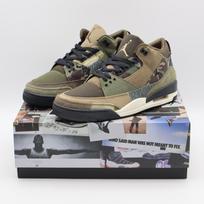 DO1830-200 Nike Air Jordan 3 Retro Patchwork Tamsiai riešutinės spalvos Kamufliažinė Chaki žalia (Vyriški) 9 black