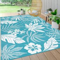 VIKAMA Boho Tropinis Palmių Lapų Lauko Kilimas Neslystantis Plaunamas Kilimėlis Kilimas Verandai Sodui Balkonui Namų Dekoras 60cm x 90cm