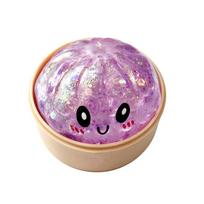 Mini minkštas koldūnas Sensorinis Fidget - Blizgantis garuose virtas bandelės Streso mažinimo kamuoliukas Žaislas pink