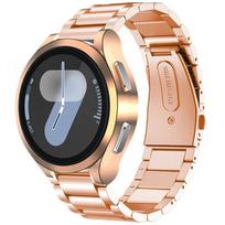 Bracelet + Case for Samsung Galaxy Watch 7 44mm, Rose Gold gray