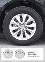 4 vnt. Toyota Specialaus Automobilio Ratlankio Centrinis Dangtelis Toyota K34 Gazoo Racing TRD Corolla Yaris Chr Auris Rav4 Prius Prado Avensis white