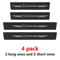 Carbon Fiber Door Sill Rear Trunk Film Anti Scratch Sticker For Mercedes Benz W203 W204 W205 W206 W212 W213 Protective Accessori