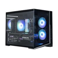 Zalman D30 mATX Mini Tower kompiuterio korpusas su 3 × 120 mm ARGB ventiliatoriais, juodas