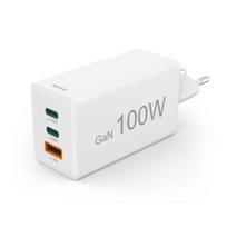 Hama 00125140 100 W GaN įkroviklis su 2 × USB-C ir USB-A jungtimis